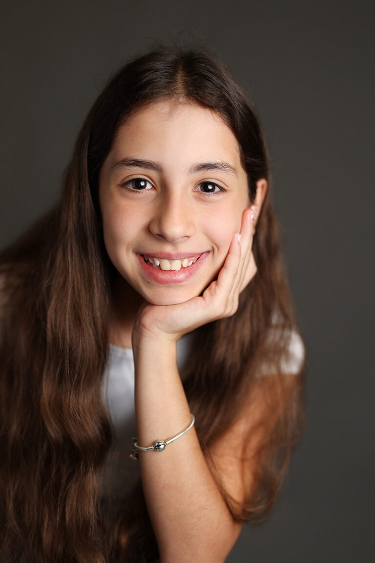 Retrato escolar natural de niña
