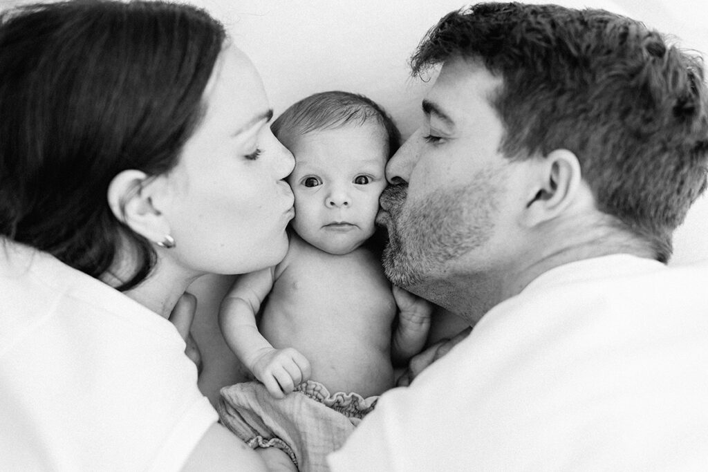 sesión newborn relajada y natural en Barcelona